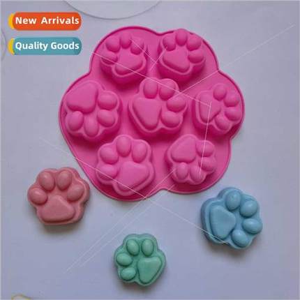 licone 7 Cat Claw Chocolate DIY Cake Ice Block Biscu Pastry