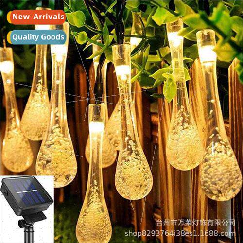 LED Solar Water Drops String ghts Bubble Ball Water Drops Ho