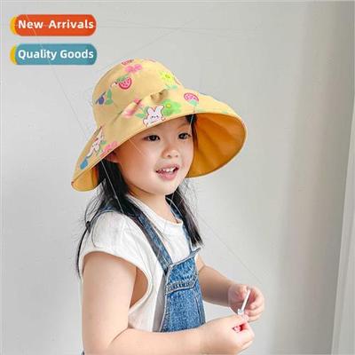 Spring summer  children sunscreen hollow top hat cute baby s
