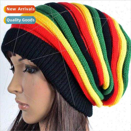 Men women in popular fall winter Jamaica reggae wool cap col