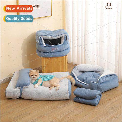 Rabb fleece multifunctional pet nesting mat 1 nest 2 use tri