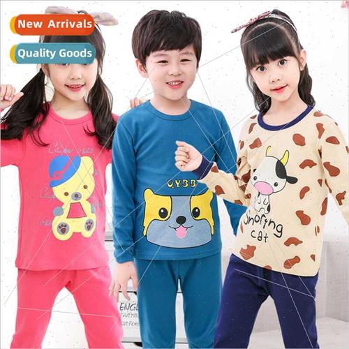 Children fall coat pants cotton underwear set baby pajamas b