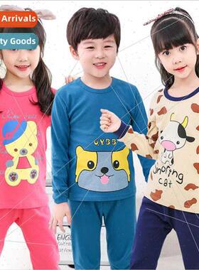 Children fall coat pants cotton underwear set baby pajamas b