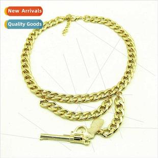 hop set gun hiphop pendant Alloy hip jewelry Europe necklace