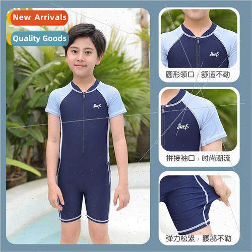 New boys swimsu personalized printing one-piece swimsu stude