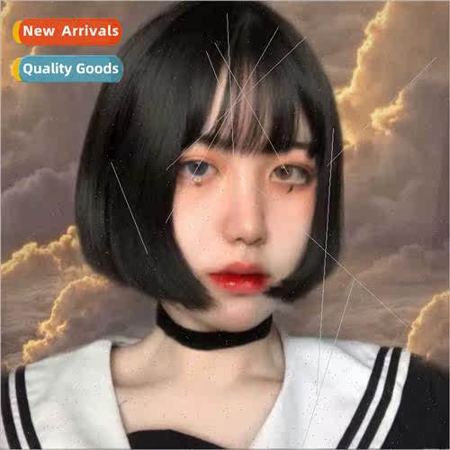 wigs 适用women short hair o head short chemical fiber full h