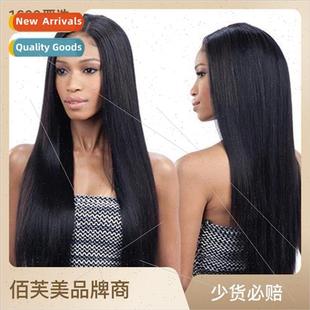 African Temperature Europe Women Long High Medium Wig Black