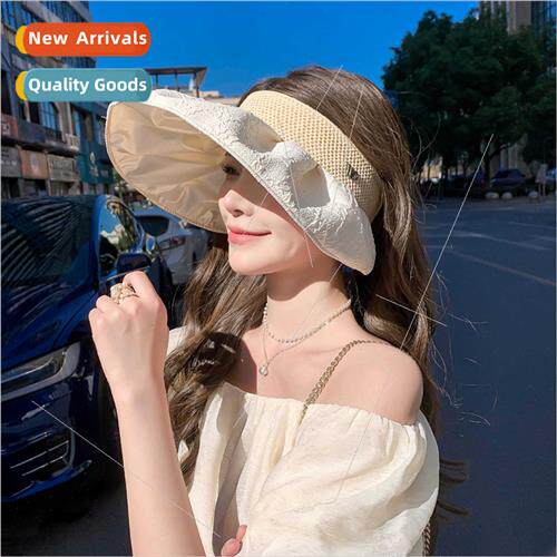 new coating sunshade sun hat hollow cap anti-ultraviolet let