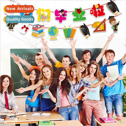 New graduation season banner hanging decorations graduation