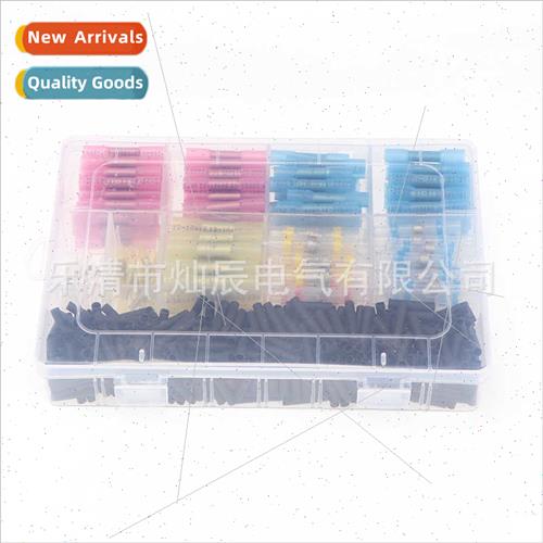 640pcs Boxed Solder Ring Terminals+Middle Tube+Black Heat Sh