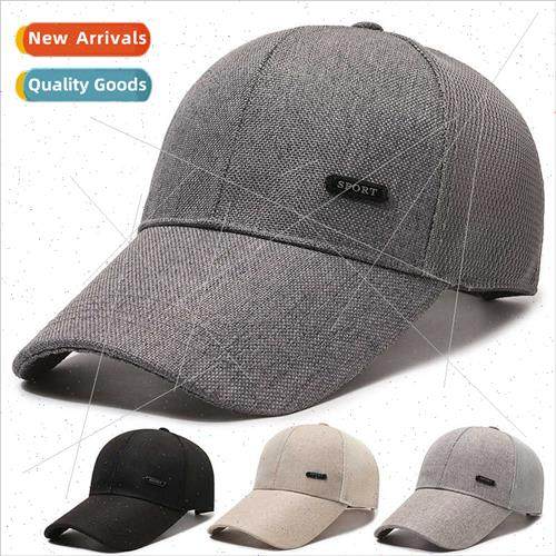 Spring summer new extended brim men mesh cap duck tongue hat