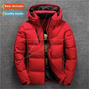 Mens Whe Duck Down Jacket Winter Warm Hooded Thick Puffer