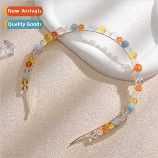 Bands Women Beads Beaded Glass Hair Colorful Summer Europe