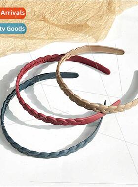 mple frosted wash face hair band female -slip teeth compress