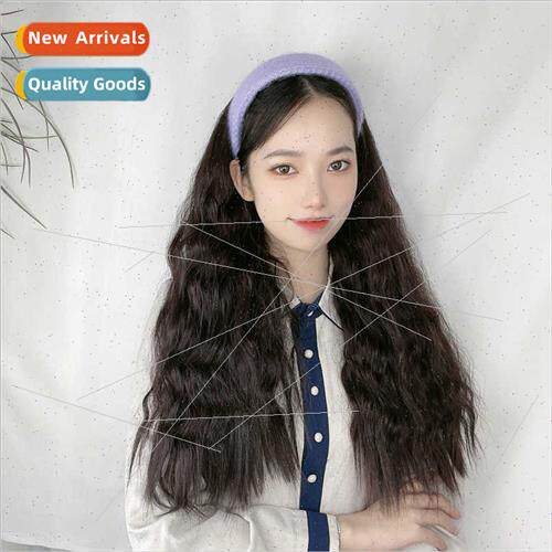 Wig female high temperature wire long curly hair lazy hair b