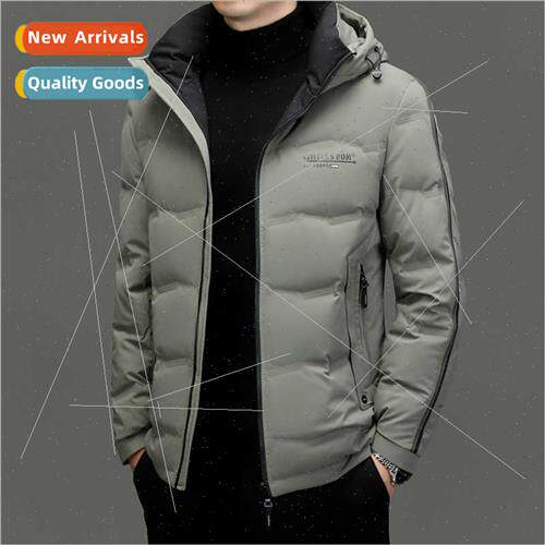 90 down down jacket men 2023 winter thickening removable hoo