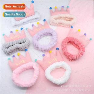 cartoon large crown Korean band super hair cute