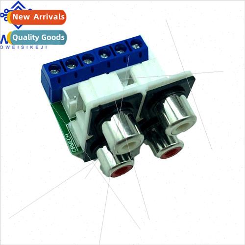 4 Posion Lotus Audio Input RCA Adaptor Wiring Board Chassis