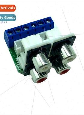 4 Posion Lotus Audio Input RCA Adaptor Wiring Board Chassis