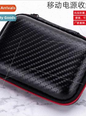 Square headphone organizer eva bag data cable headphone pack