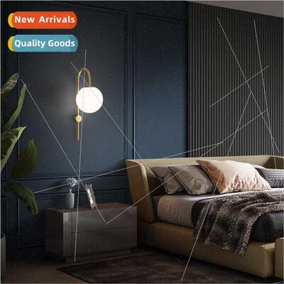 Scandinavian bedroom wall lamp bedside lamp personalized mag