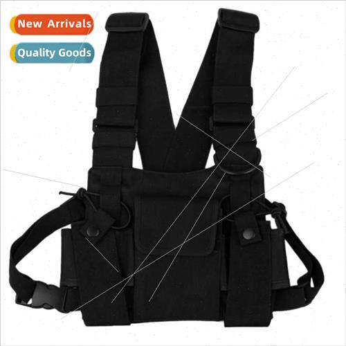 Walkie Talkie Leather Case Walkie Talkie Tactical Chest Bag