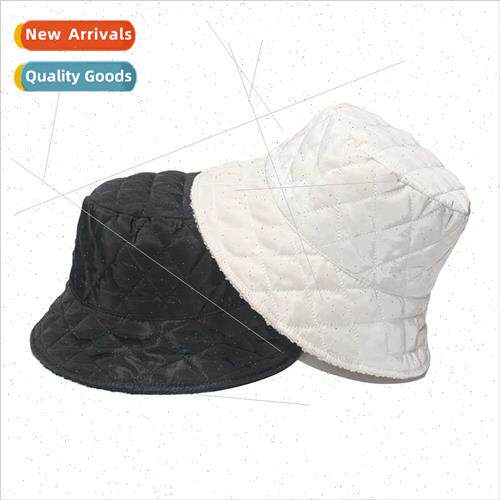 Double-sided wear autumn winter down cotton fisherman hat fe