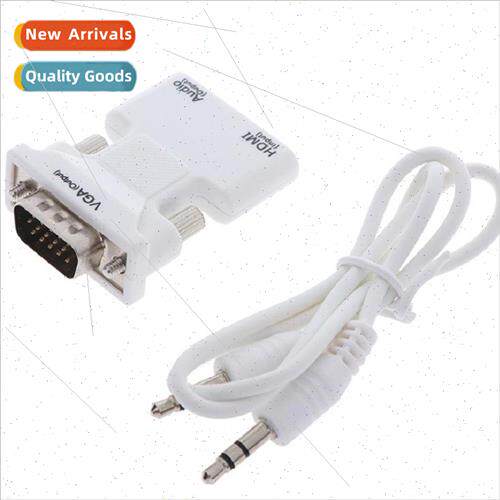 HDMI female to VGA male converter wh audio computer set-top