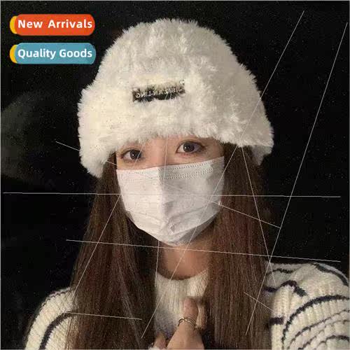 Solid color warm cap knted cap female Korean- autumn winter