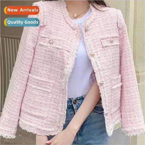 Autumn winter  2023 celebry ageing small fragrant wind pink