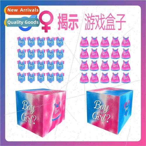 Gender Reveal Boys Girls Party Atmosphere Game Props Guess M