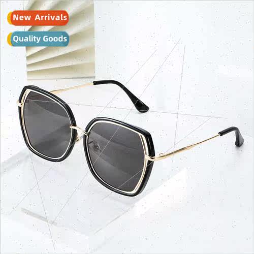 2107 irregular large frame sunglasses 2019 new fashion skele