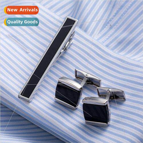Set cufflinks tie clip Exquise collar clip sleeve nail High-