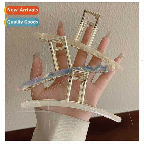 mple acetate metal one word grab clip female fall winter hai