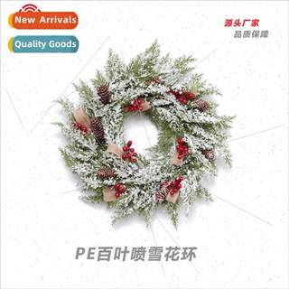 Christmas decorations Small red fru pine cone PE louver Chri