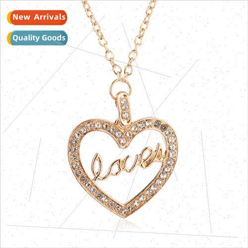 Classic simple peach heart pendant fashion light luxury  wh