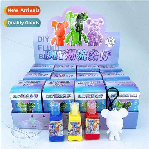 fluid bear keychain blind box dot drill bear blind box diy f