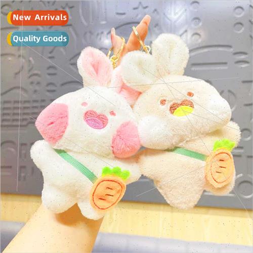 Plush radish rabb small key chain doll schoolbag backpack do