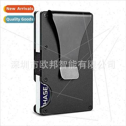 Metal aluminum alloy money clip men ultra-thin simple wallet