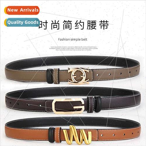 Hundreds smooth buckle ladies belt  wave buckle head jeans d