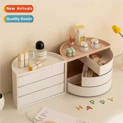 Ins wind desktop bedroom rotary organizer half round comb be