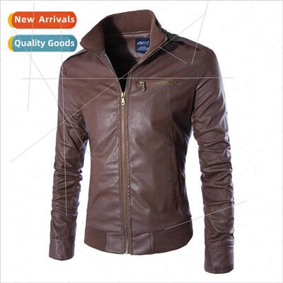 2022 Spring Autumn new men leather jacket  American leather