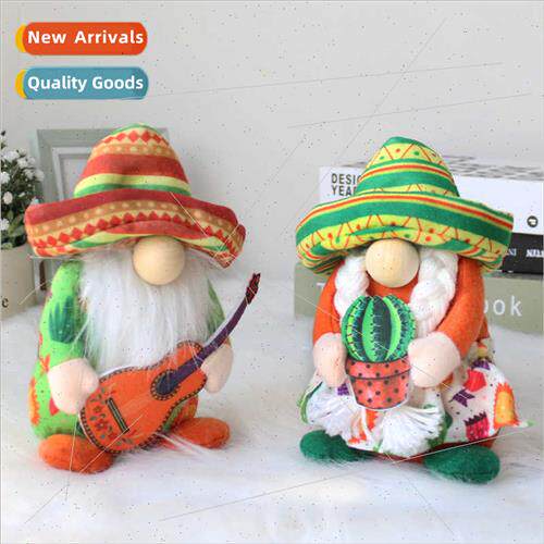 Creative Hat Faceless Old Man Ornament Cute Holding Guar Elf