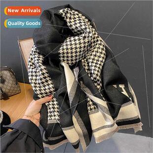 Classic Korean  letters fashion thousands birds check imatio