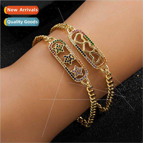 Europe fashion copper plated real gold micro-set zirconia pe