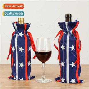 Sleeve American Independence New Stars Bottle Day Strip Wine