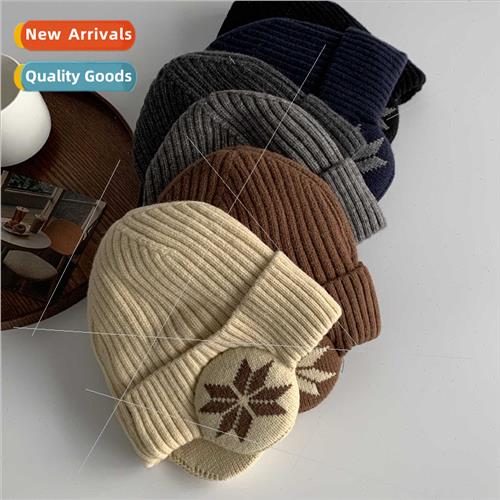 2023 new winter warm knted cap men padded thickened cap wome