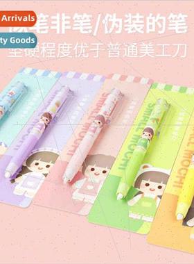 Ceramic pen knife Cartoon cute girl handbook paper cutter sm