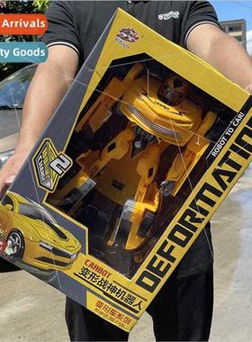 Boys transming mech man toy car transming warrior robot big