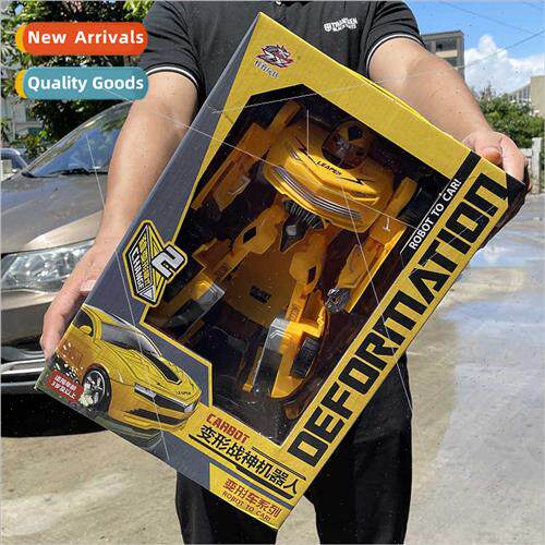 Boys transming mech man toy car transming warrior robot big